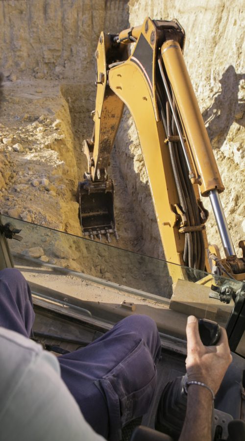 man-using-excavator-digging-day-light